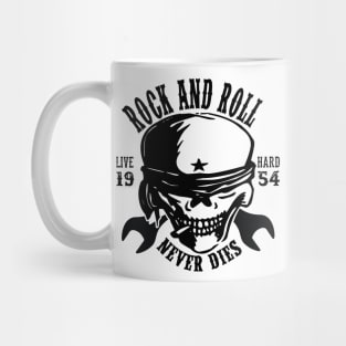 Rock and roll live hard 1954 never dies Mug